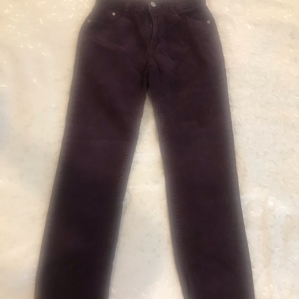 Boden Boys Corduroy Pants in Deep Plum NWOT Size 11y - Picture 3 of 3